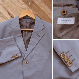 Ermenegildo Zegna Soft Blazer Mens 40R Designer Light Spring Overcoat Old Money
